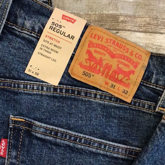 Levi’s 505 Regular Jeans 31x32 NWT - Picture 3 of 5